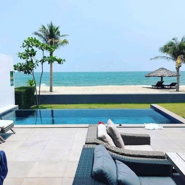 Villa Hồ Tràm sát biển OdwinHT09 – 4PN, gần biển, có sân BBQ