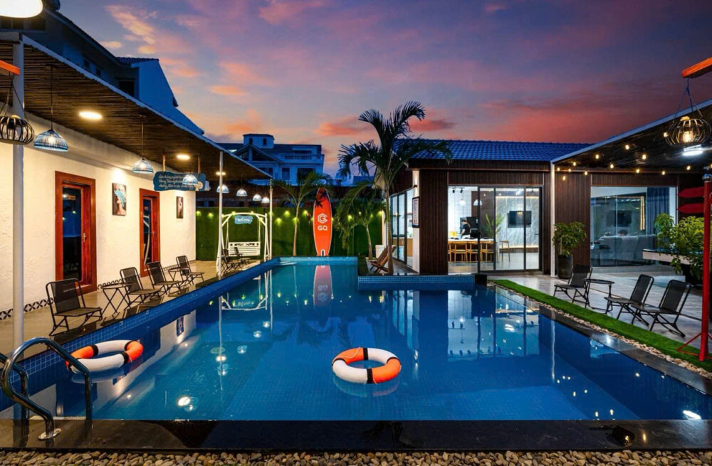 Villa nguyên căn nhóm bạn đông – tổ chức tiệc