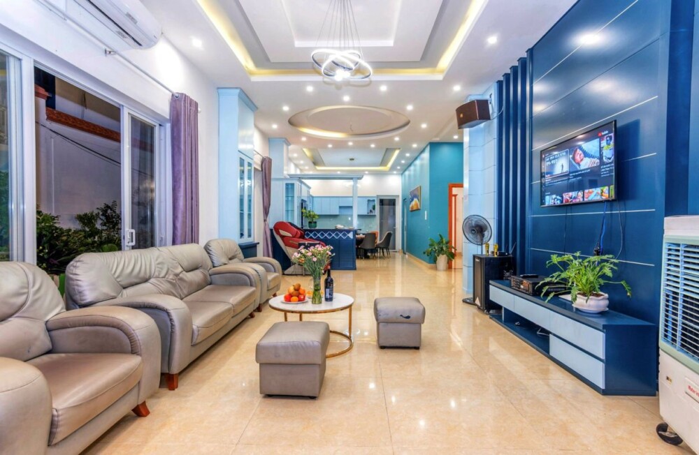 Villa Bãi Sau Vũng Tàu Odwin12ATS - Khu vực phòng khách