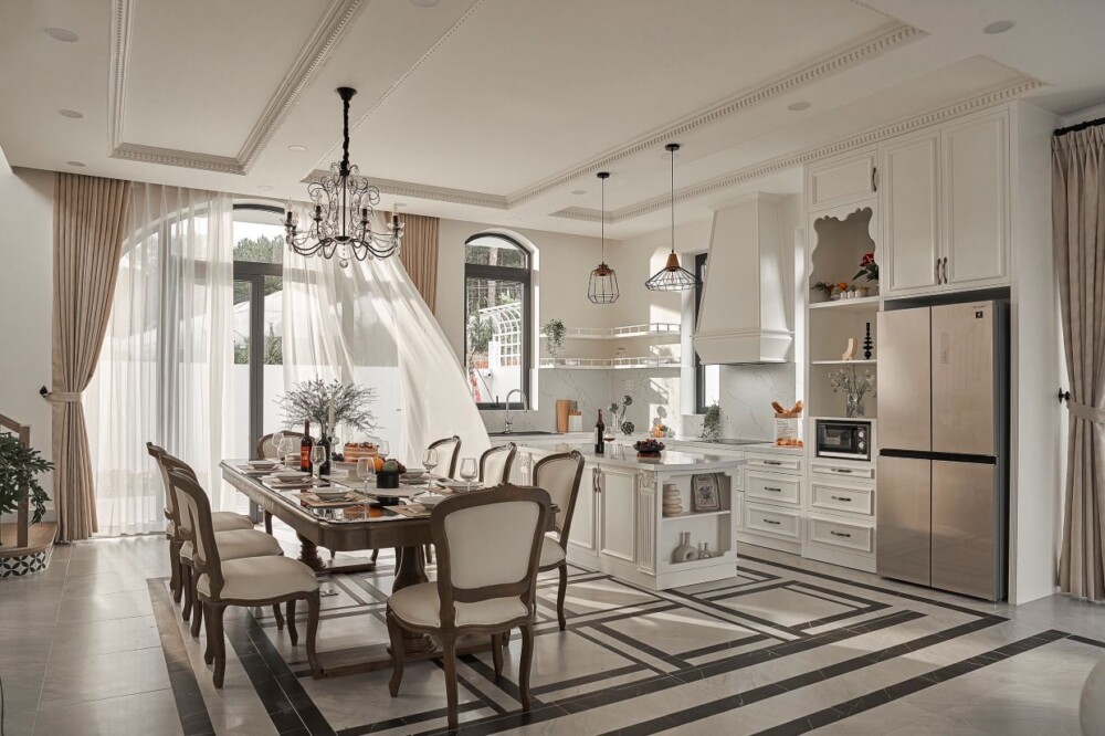 Villa Đà Lạt Odwin11 - Khu vực ăn uống và bếp