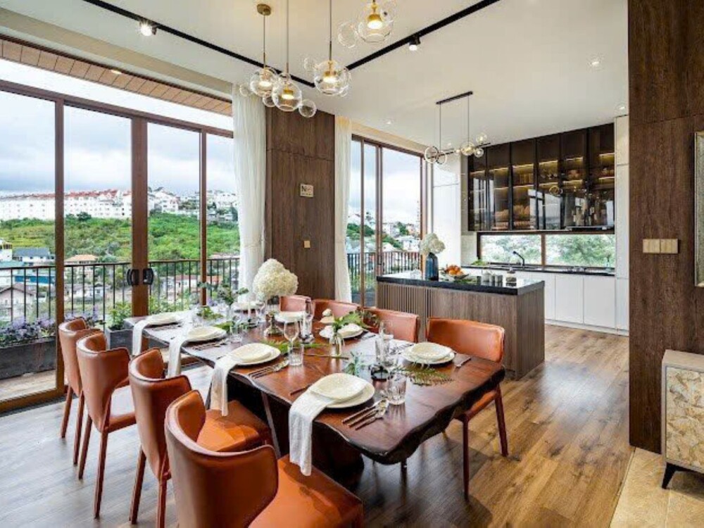 Villa Đà Lạt Odwin23 - Khu vực ăn uống và bếp