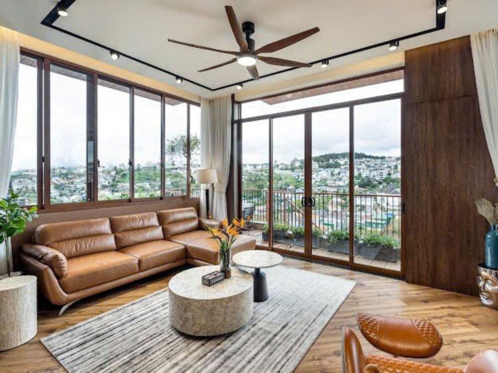 Villa Đà Lạt Odwin23 - Khu vực phòng khách