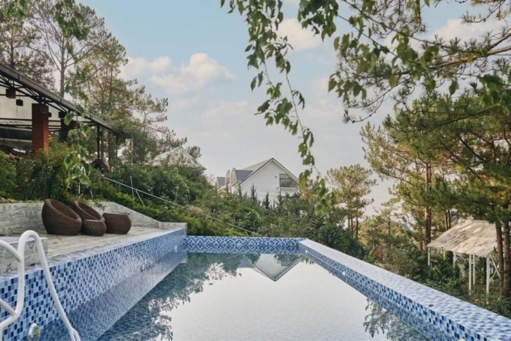 Villa Đà Lạt có hồ bơi Odwin37 - Khu vực hồ bơi
