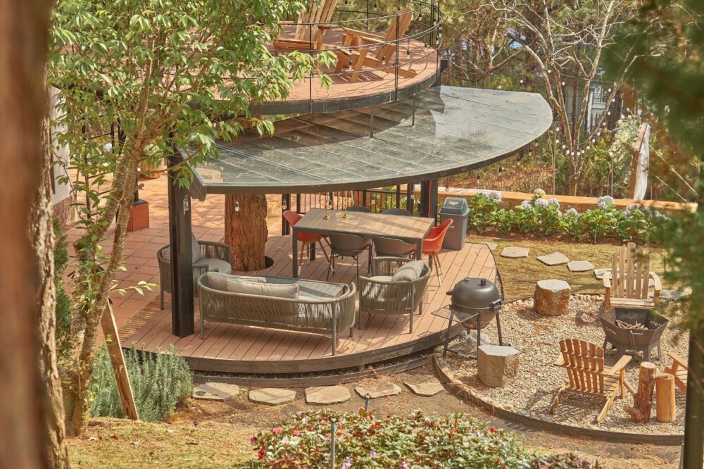 Villa Đà Lạt có hồ bơi Odwin37 - Khu vực BBQ ngoài trời