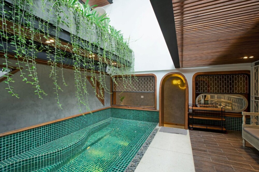 Villa Đà Lạt có hồ bơi Odwin40 - Khu vực hồ bơi