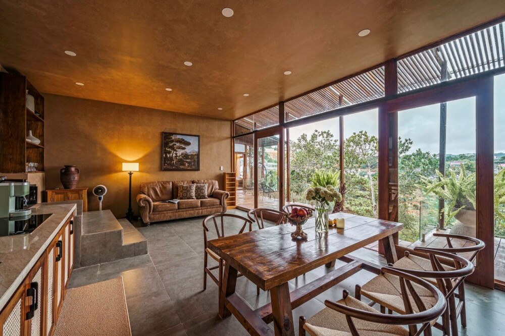 Villa Đà Lạt Odwin45 - Khu vực phòng khách