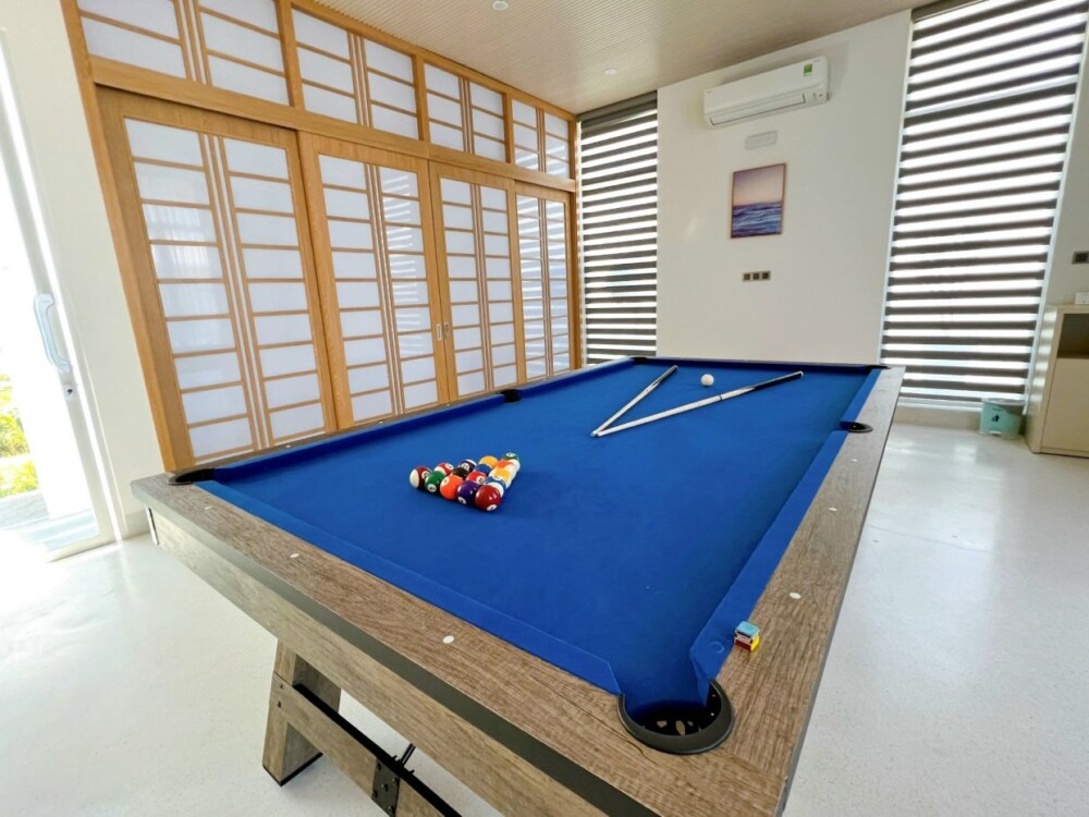 Villa Long Cung Sát Biển OdwinR3 - Bàn bida