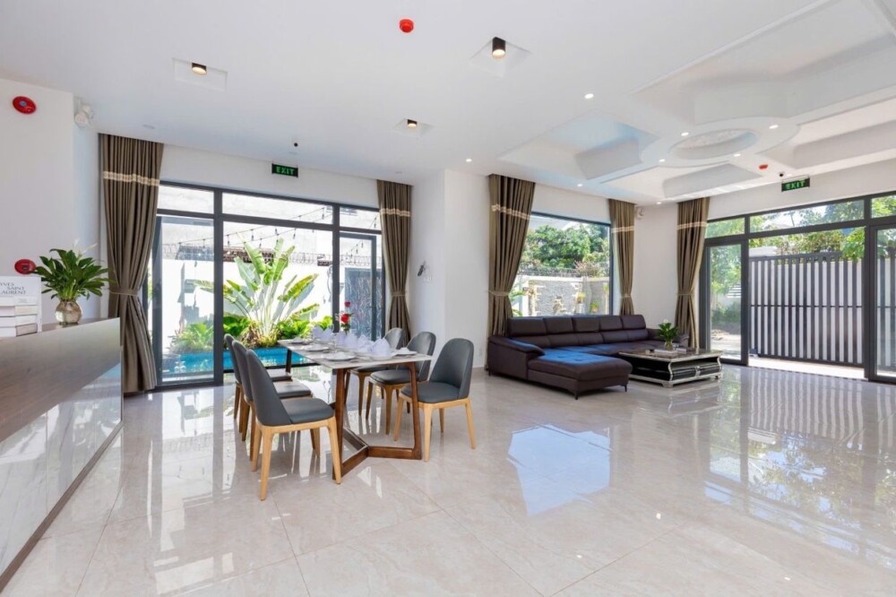 Villa Long Cung Odwin34P - Khu vực phòng khách