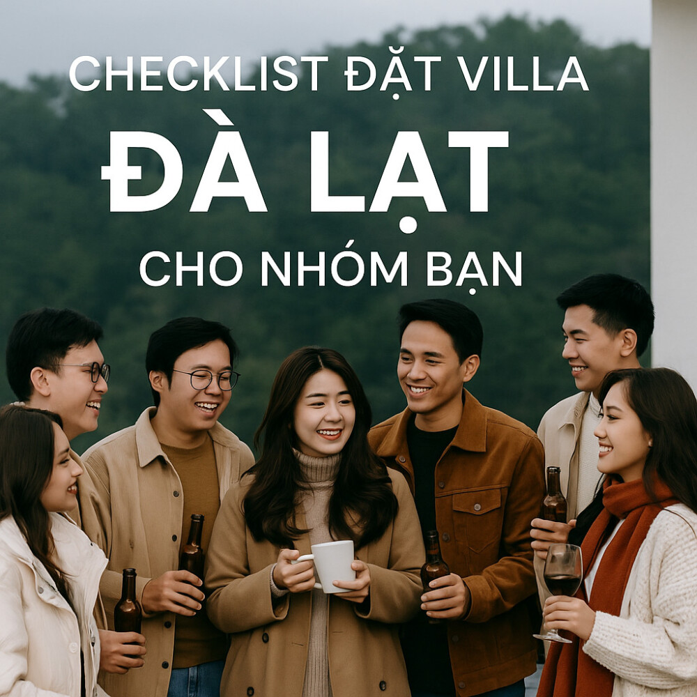 Đặt villa Đà Lạt cho nhóm bạn