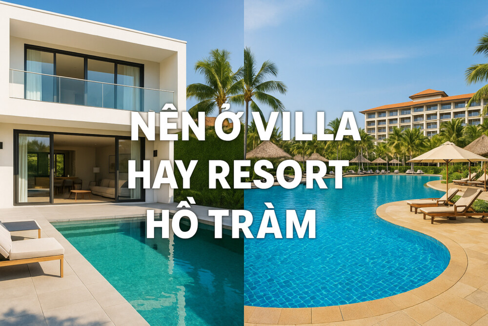So sánh nên ở villa hay resort Hồ Tràm khi du lịch cùng nhóm - gia đình