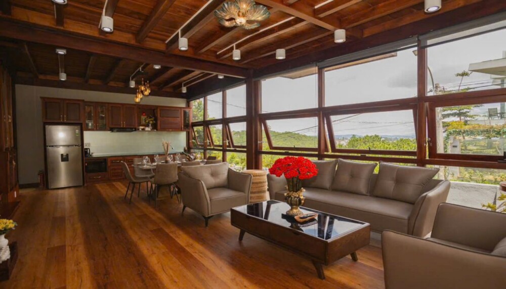 Phòng khách và bếp tại Villa Odwin DL 51