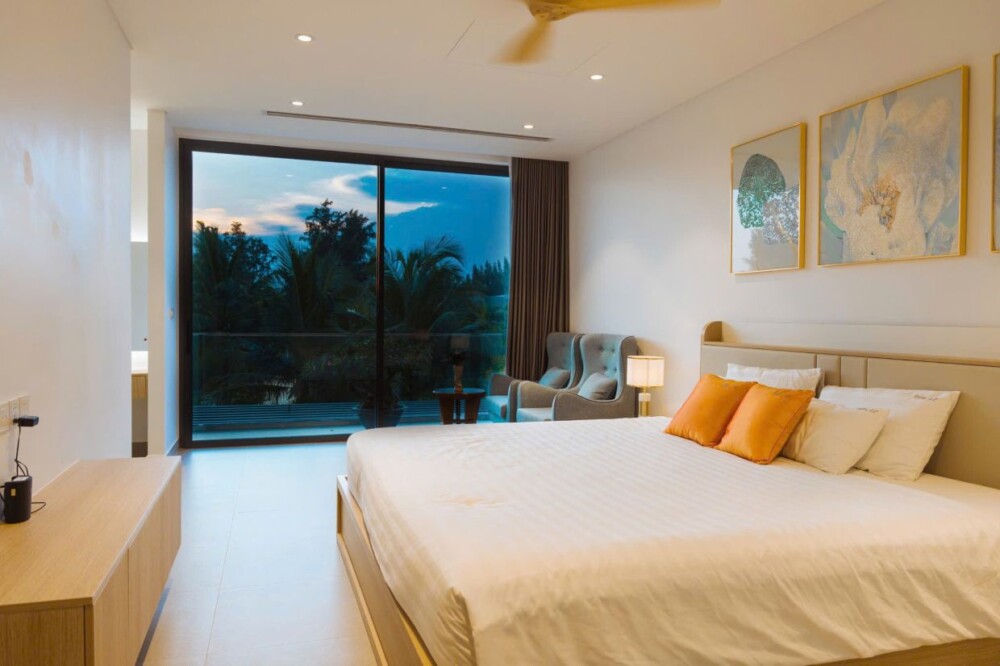Phòng ngủ tại Villa Odwin Hồ Tràm 01