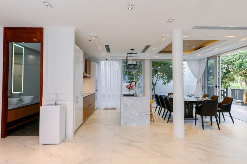 Phòng khách tại Villa Odwin Oceanami 7PN07