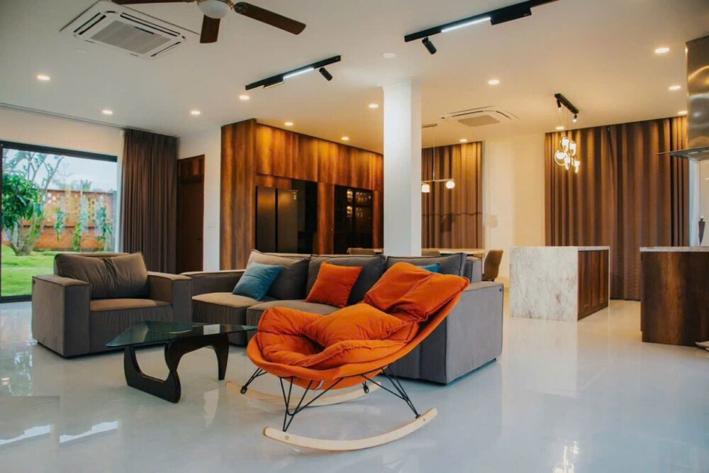 Phòng khách tại Villa Odwin Sun 01