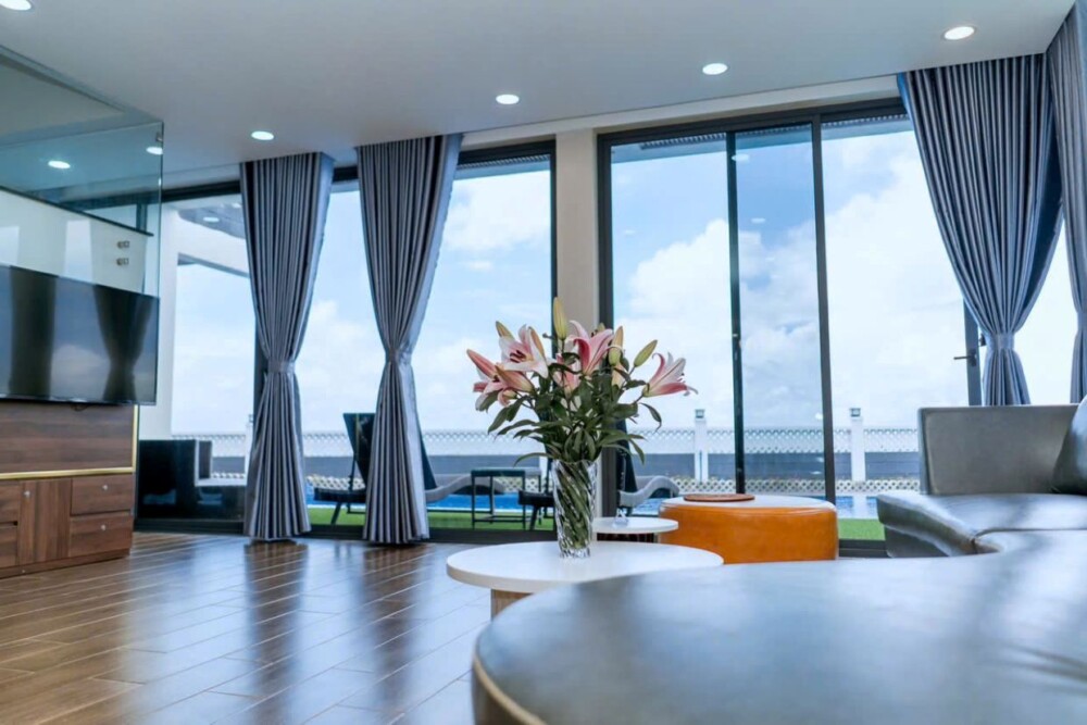 Phòng khách tại Villa Odwin Oceanami 5PN05