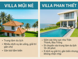 So sánh villa Mũi Né và Phan Thiết