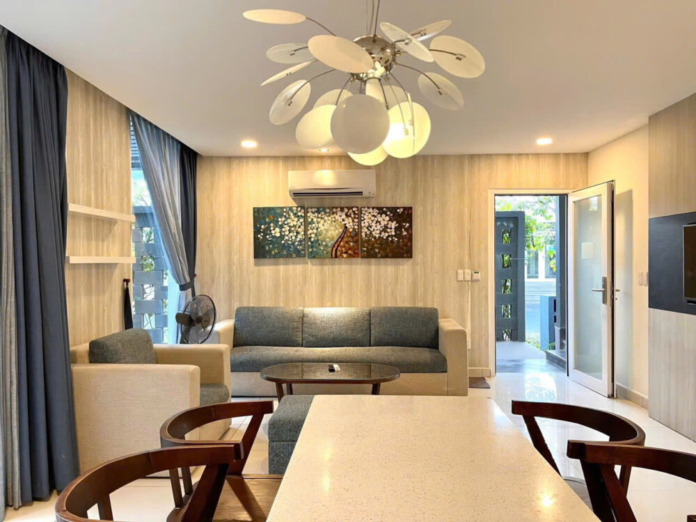 Nội thất tối giản villa Long Hải cho gia đình có bé