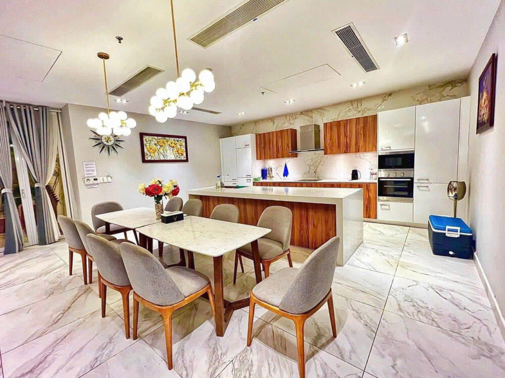Khu vực bếp villa Long Hải nguyên căn 5 phòng