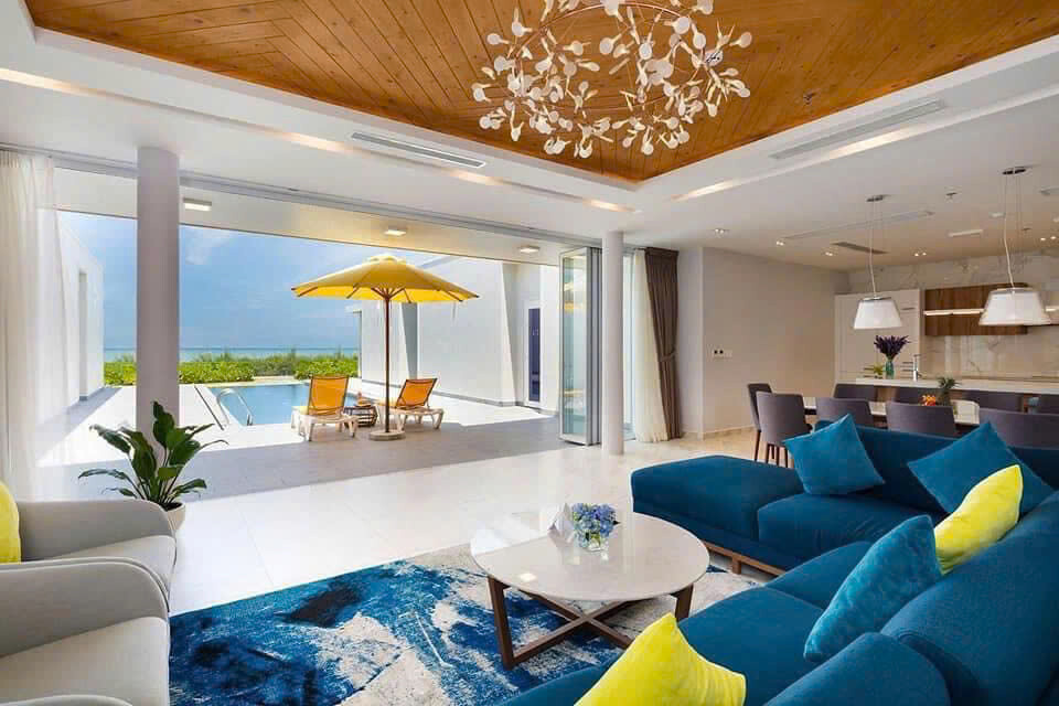 Phòng khách villa 5PN03 Long Hải
