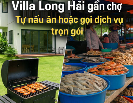 villa Long Hải gần chợ hải sản, thuận tiện nấu ăn