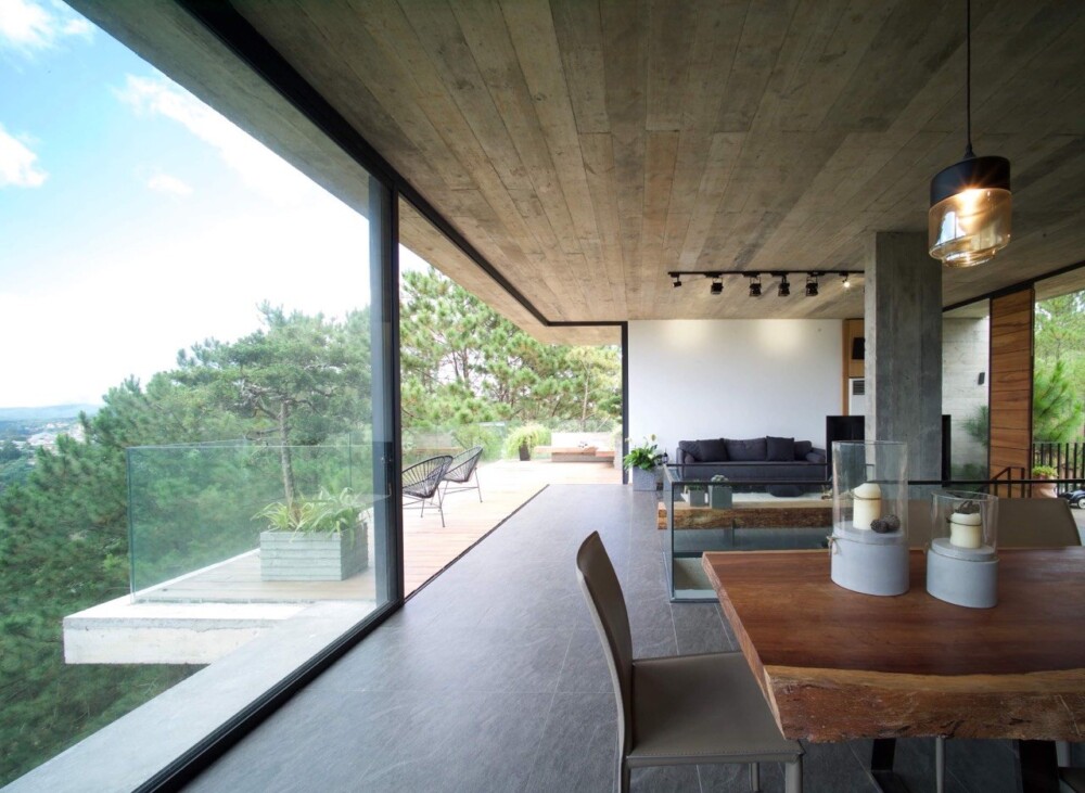 Không gian phòng khách có view rất đẹp