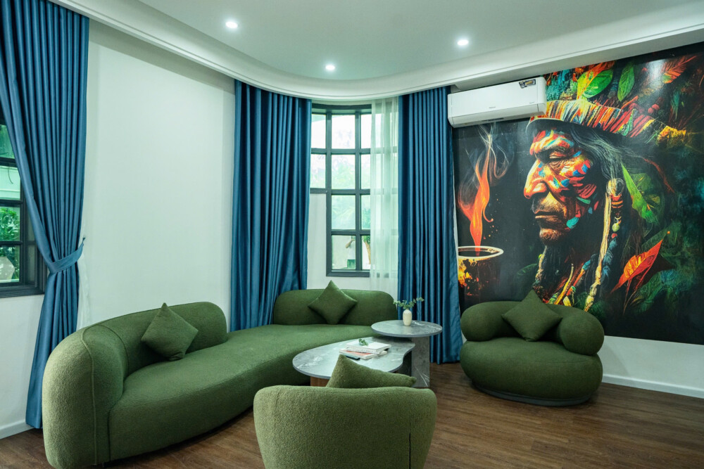 Phòng khách villa Odwin 26 – villa giá rẻ có hồ bơi tại Sài Gòn
