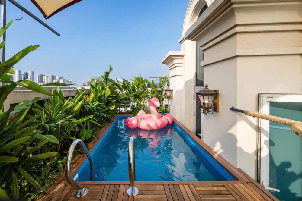 Villa Sài Gòn cho nhóm Tây Ninh nghỉ cuối tuần có hồ bơi riêng