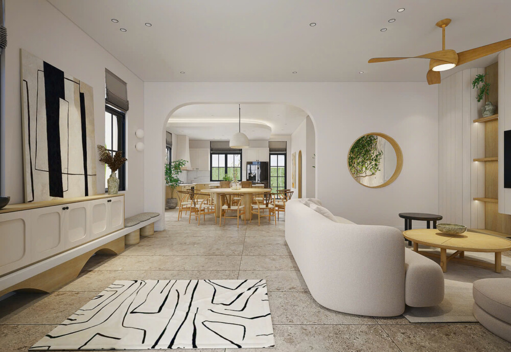 Villa Odwin 18 Sài Gòn phòng khách hiện đại