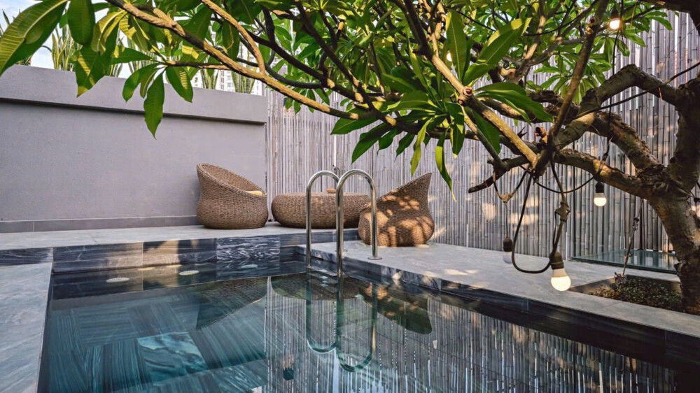 hồ bơi riêng villa Odwin 33 Sài Gòn cho nhóm Long An