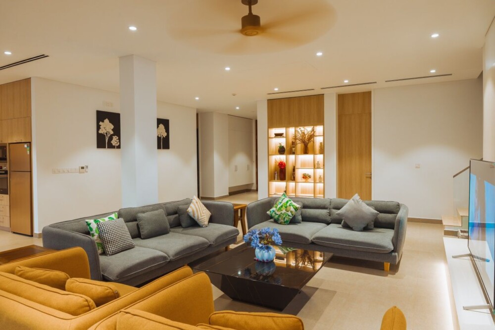 Khu vực phòng khách tại Villa Odwin Hồ Tràm 01
