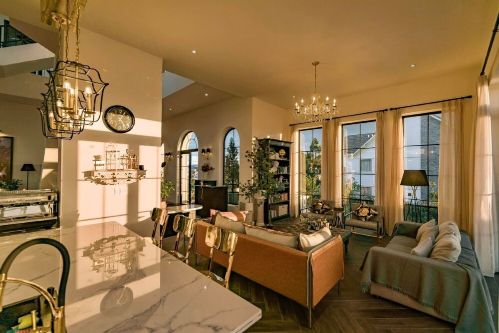 Villa Đà Lạt 09 - Khu vực phòng khách