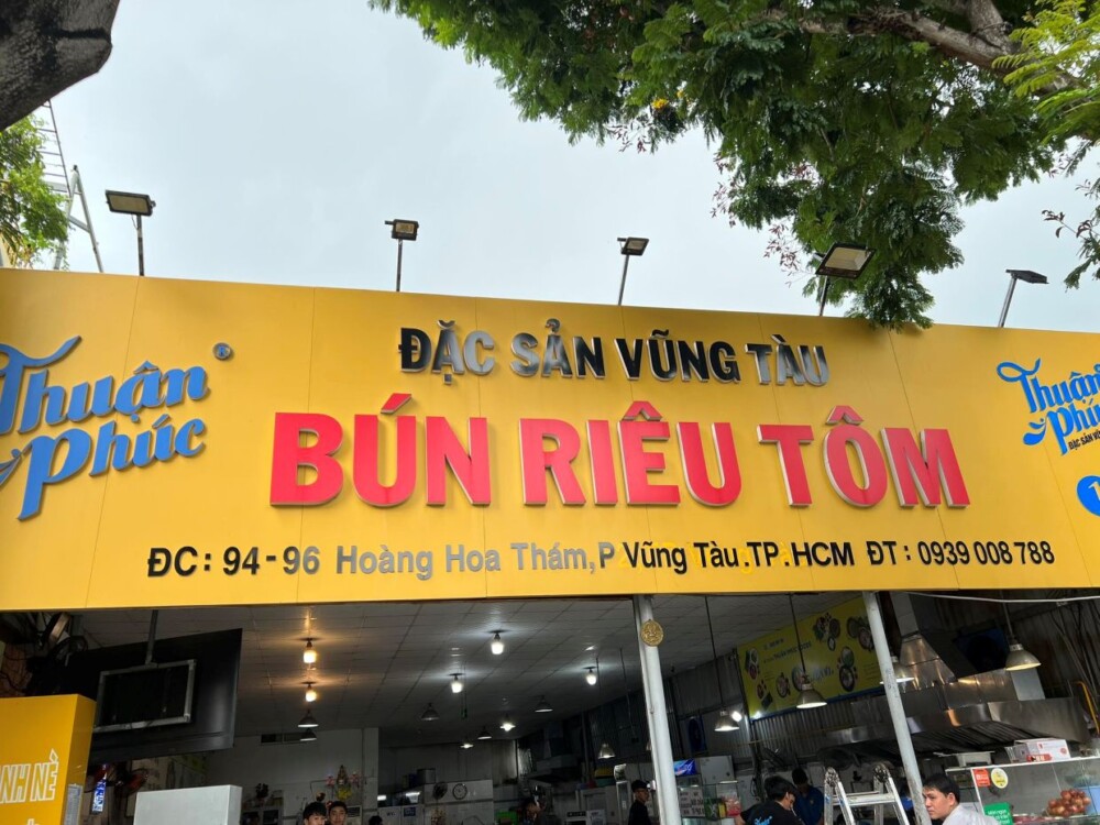 Top 9 địa điểm ăn uống Vũng Tàu - Bún riêu tôm Thuận Phúc