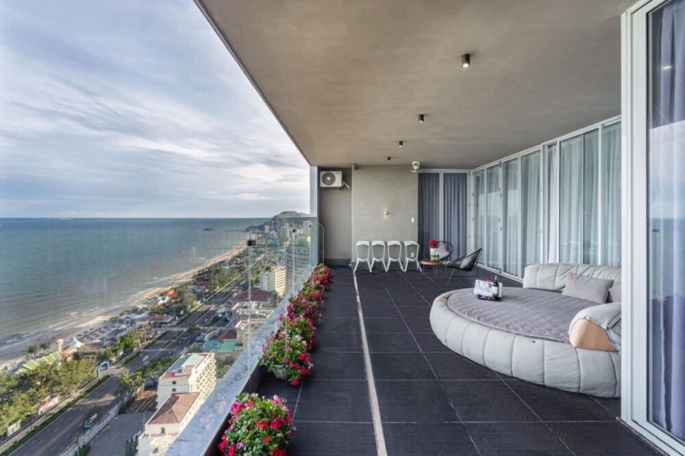 Penthouse SB 1C - Khu vực ban công view biển