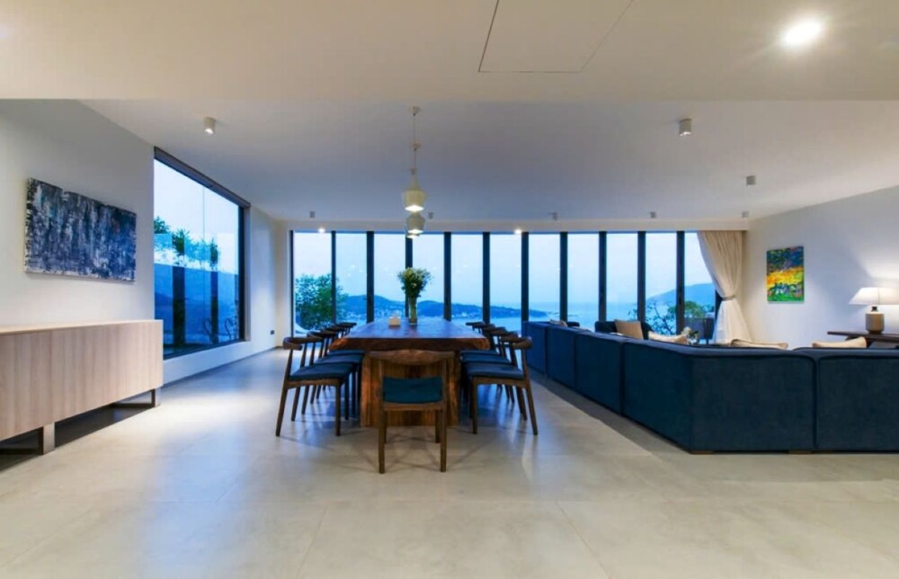 Villa Odwin NT 02 - Khu vực phòng khách view biển