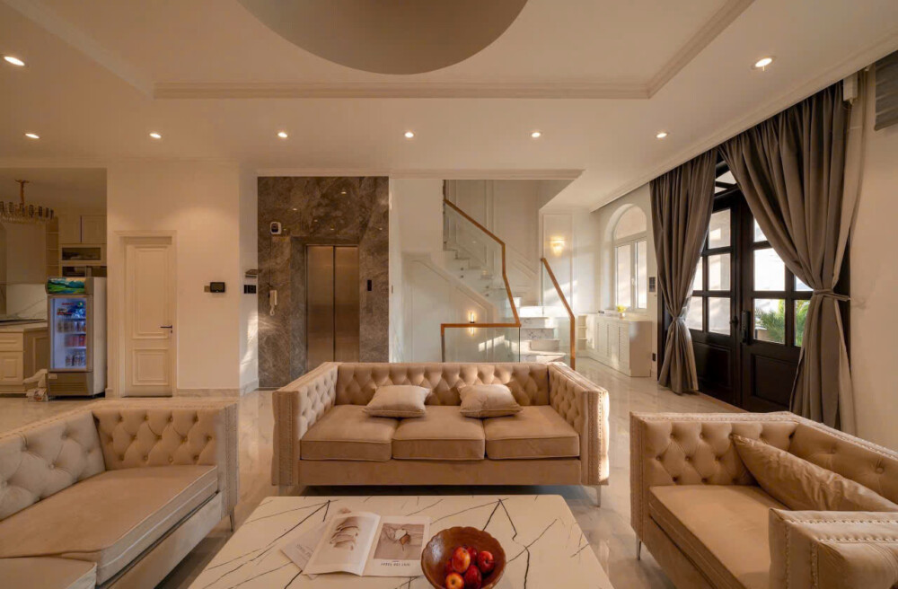 Villa Quận 2 Sài Gòn Odwin58 – Khu vực phòng khách 