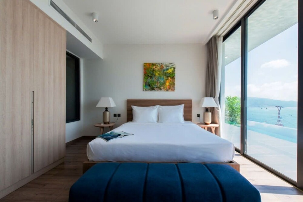 Villa Odwin NT 02 - Khu vực phòng ngủ view biển