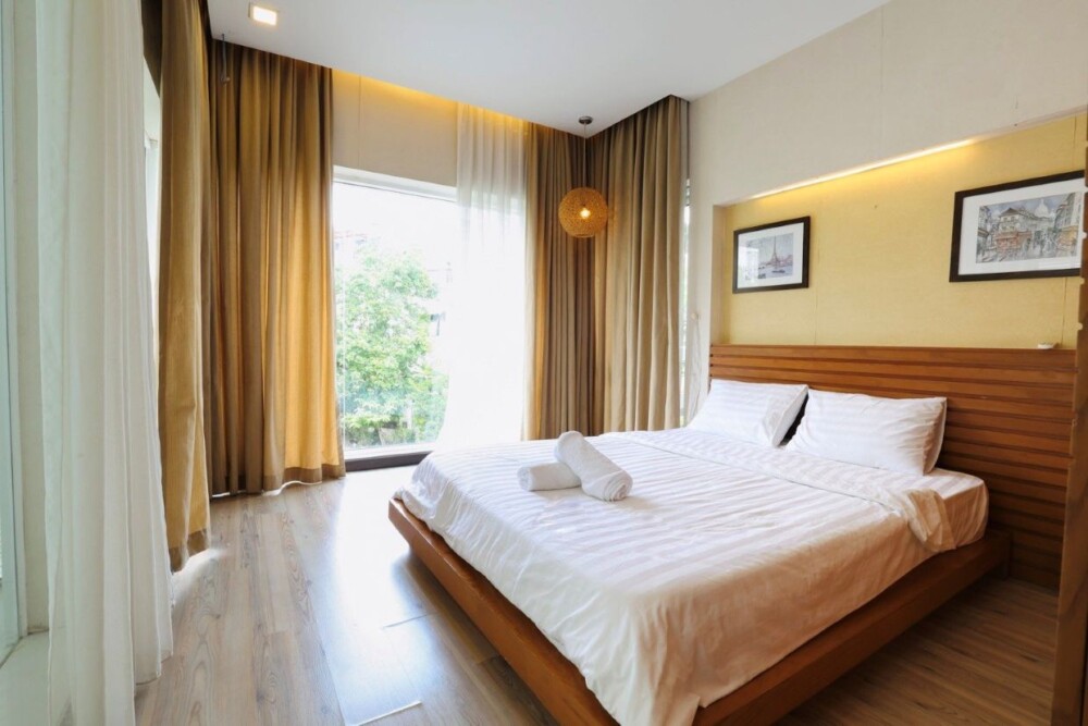 오드윈03 사이공 빌라 – 단체 숙박에 적합한 아늑한 침실