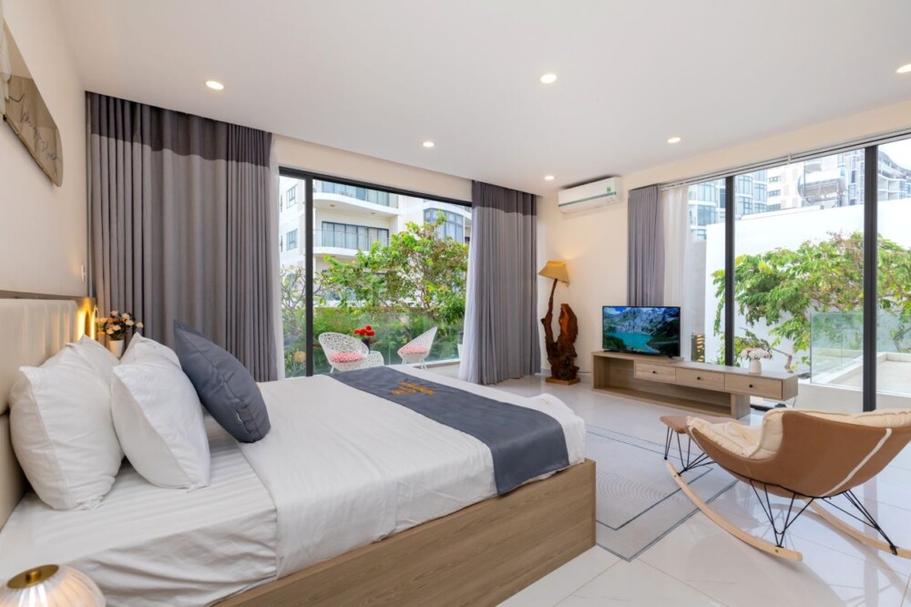 오드윈 S1 프라이빗 풀빌라 – 편안한 침실 공간