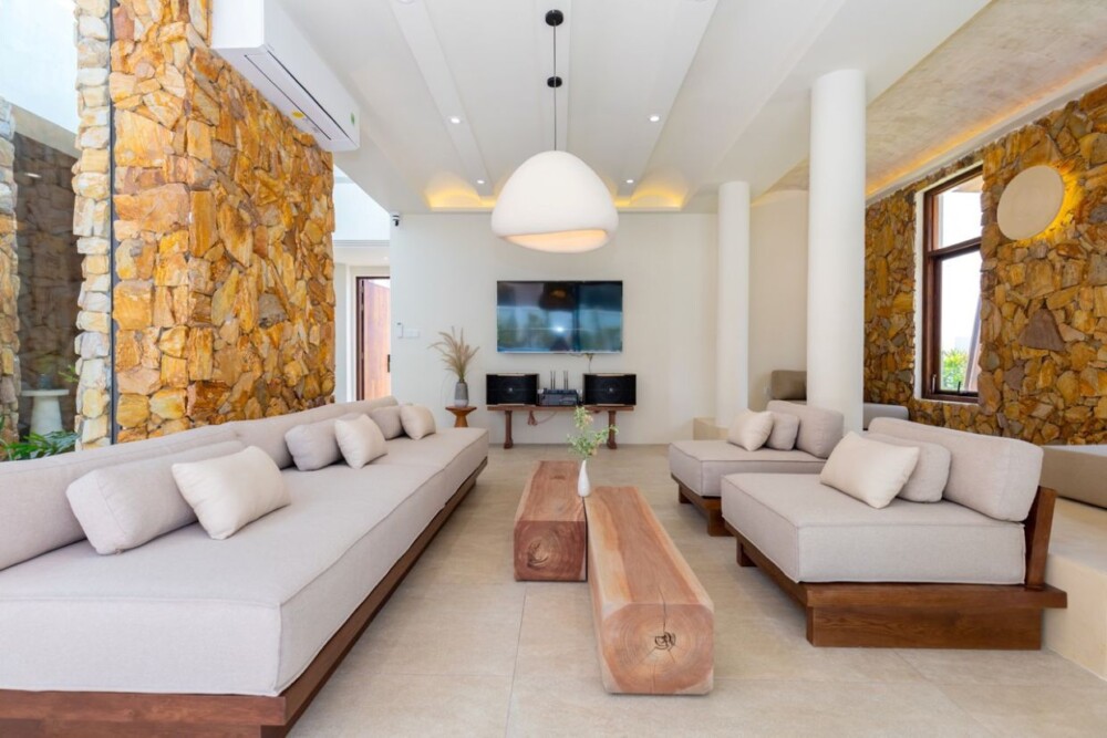 오드윈 S7 프라이빗 풀빌라 – 가족 여행에 적합한 넓은 거실