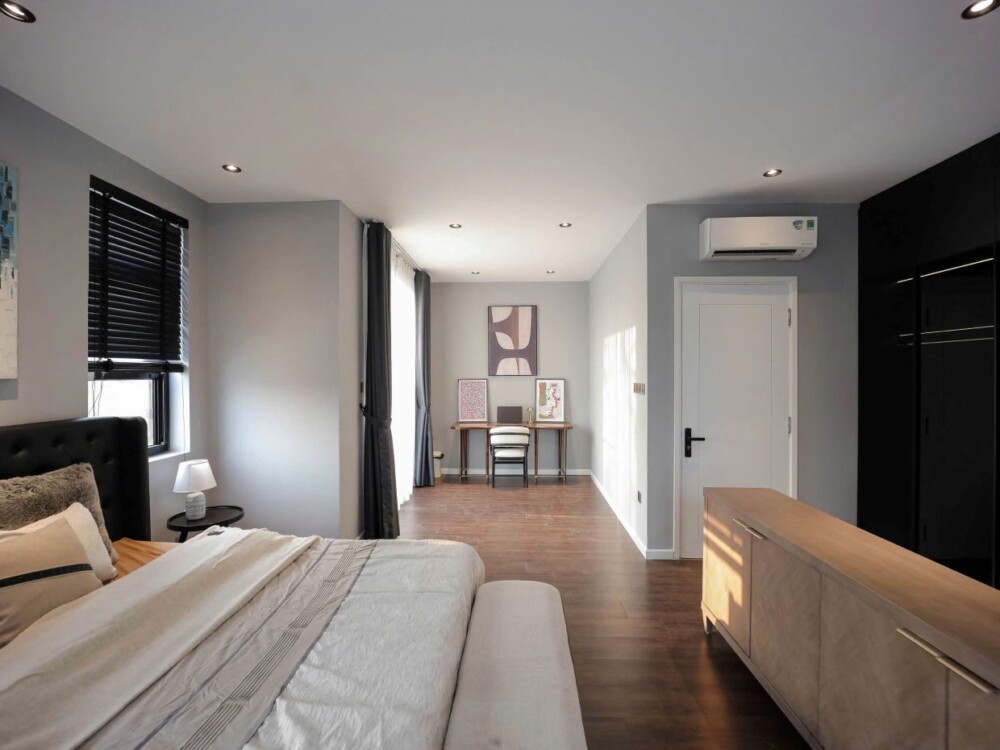 오드윈40 사이공 빌라 – 도심에서 가까운 가족형 숙소의 편안한 침실