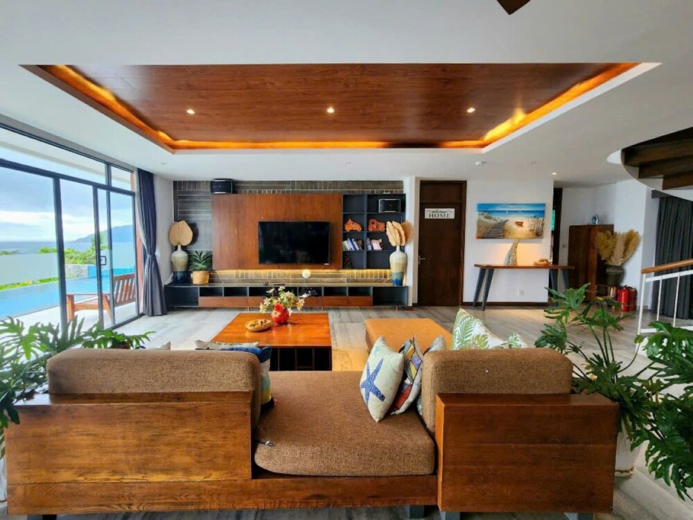 Villa Odwin NT 04 - Khu vực phòng khách view biển