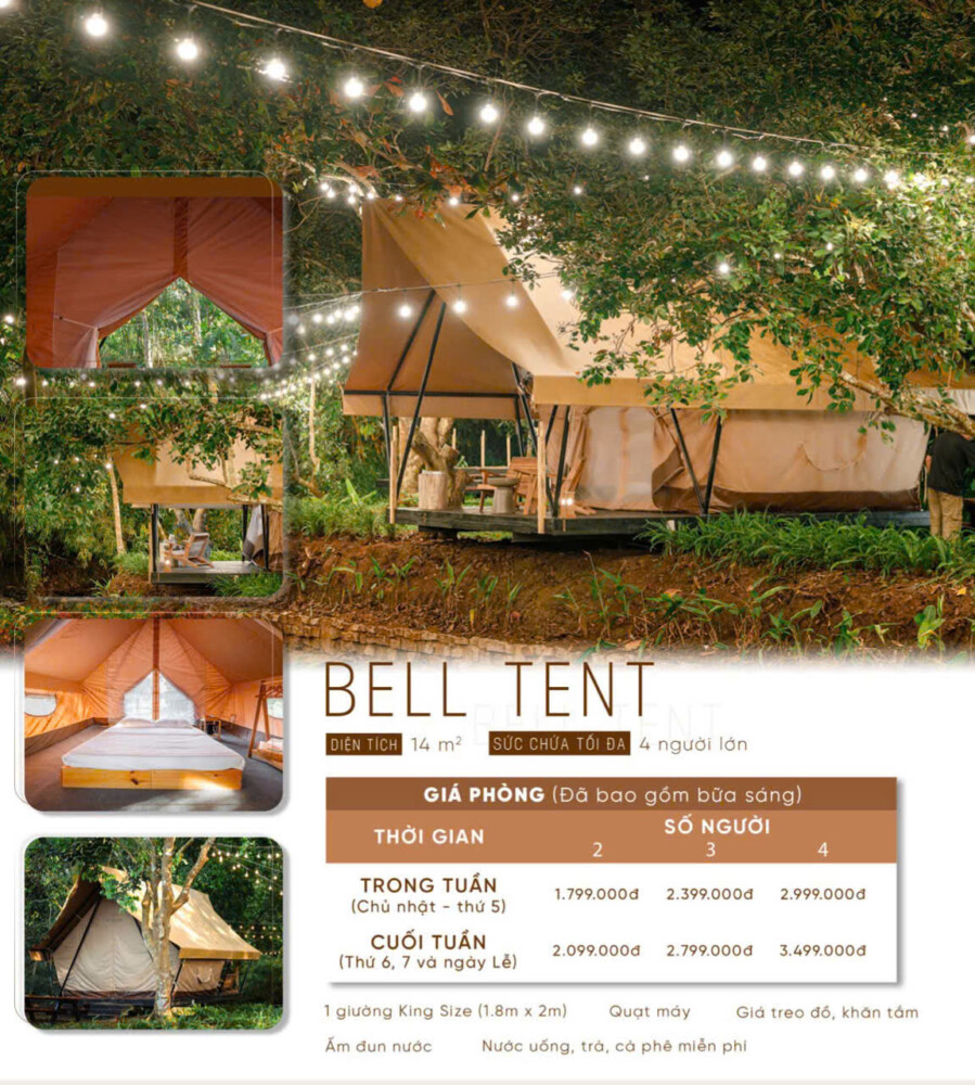 lều Bell Tent tại Sendoro Retreat Châu Đức