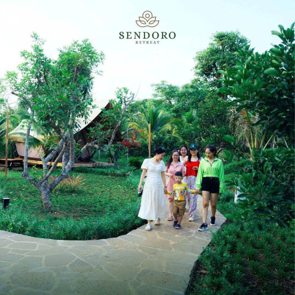 khuôn viên xanh tại Sendoro Retreat Châu Đức