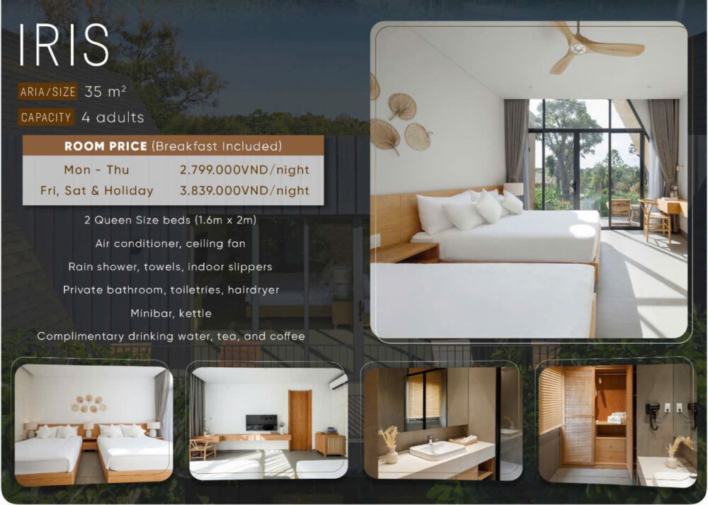 phòng Iris tại Sendoro Retreat Châu Đức