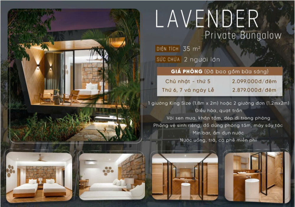 bungalow Lavender tại Sendoro Retreat Châu Đức
