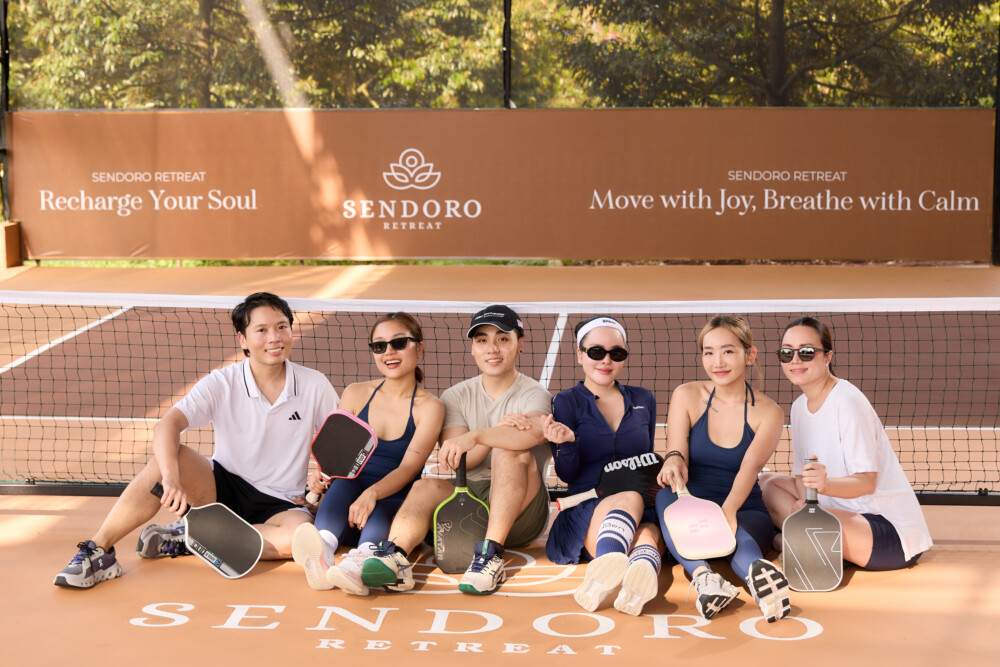 sân pickleball tại Sendoro Retreat Châu Đức
