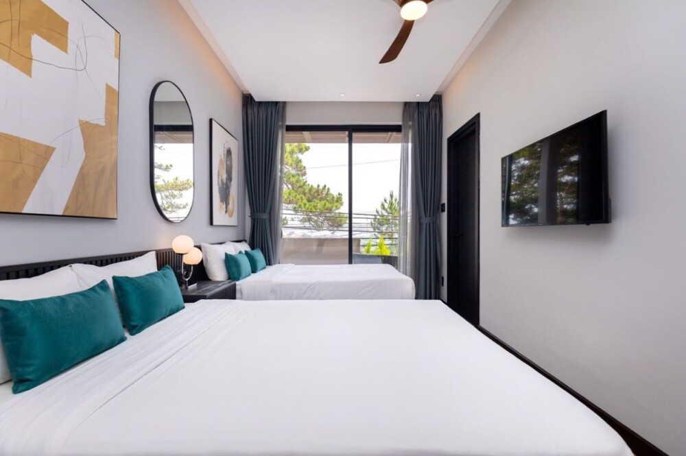 아늑한 인테리어의 Villa Odwin 달랏 27 침실