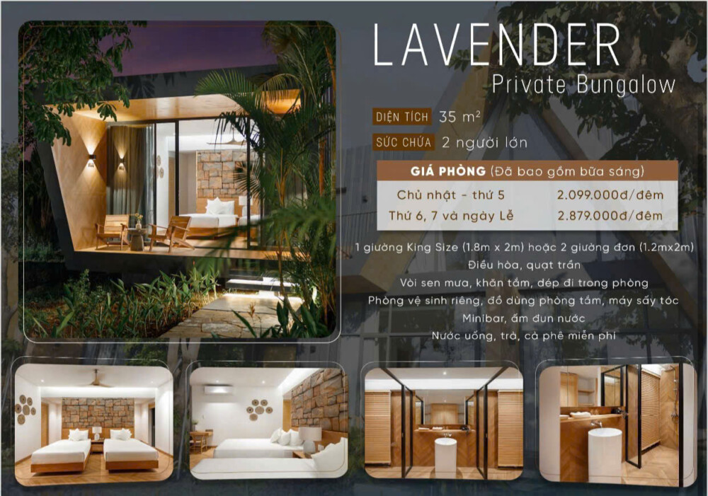 bungalow Lavender tại Sendoro Retreat Châu Đức