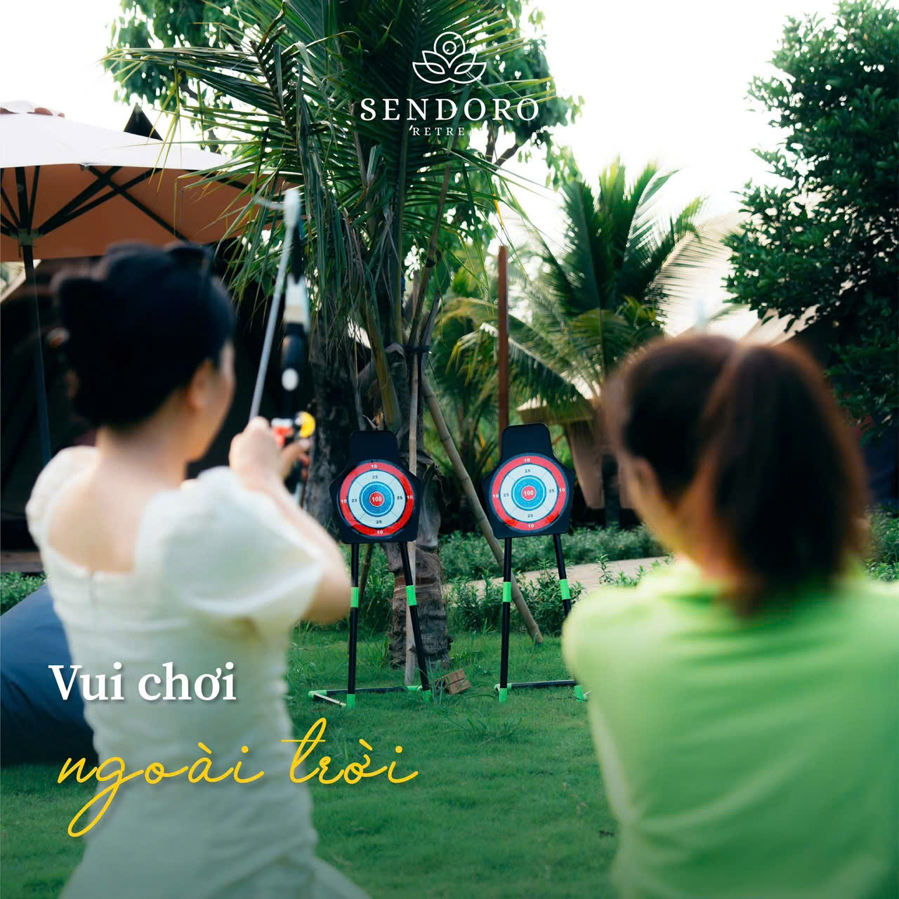 hoạt động bắn cung tại Sendoro Retreat Châu Đức