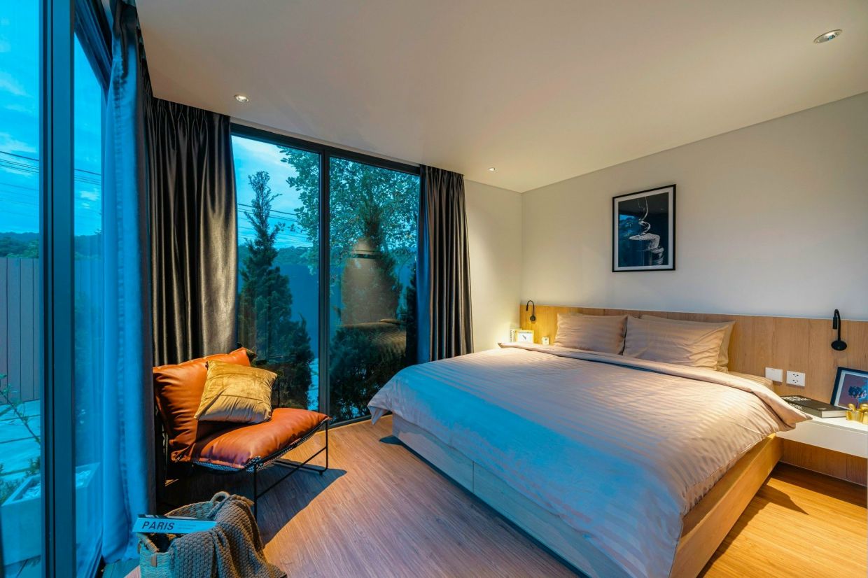 편안한 숙박을 위한 Villa 달랏 43 침실 공간